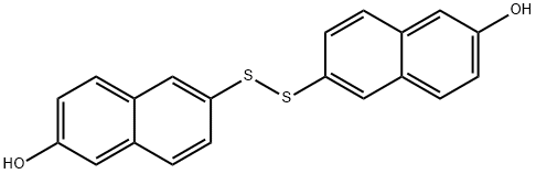 ビス(6-ヒドロキシ-2-ナフチル)ジスルフィド 化学構造式