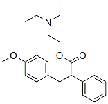 2-(diethylamino)ethyl 3-(p-methoxyphenyl)-2-phenylpropionate 结构式