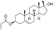 (3beta,17beta)-17-hydroxy-17-methylandrost-5-ene-3-ol propionate Struktur
