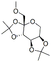 2,3-4,5-di-O-isopropylidene-1-O-methyl-beta-fructopyranose 结构式