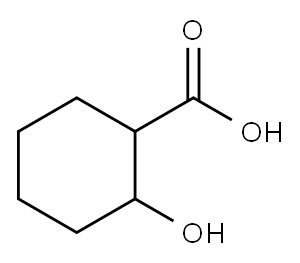 2-ヒドロキシシクロヘキサンカルボン酸 化学構造式