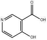 4-ヒドロキシ-3-ピリジンカルボン酸 化学構造式