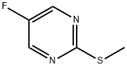 5-フルオロ-2-(メチルチオ)ピリミジン 化学構造式