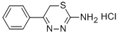 5-PHENYL-6H-1,3,4-THIADIAZIN-2-AMINE MONOHYDROCHLORIDE 结构式