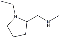 1-乙基-2-[(甲基氨基)甲基]吡咯烷 结构式