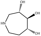 1H-Azepine-3,4,5-triol,hexahydro-,(3S,4S,5R)-(9CI) 结构式