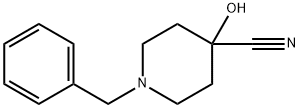 1-BENZYL-4-CYANO-4-HYDROXYPIPERIDINE Struktur