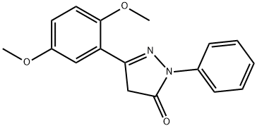 2,4-DIHYDRO-5-(2,5-DIMETHOXYPHENYL)-2-PHENYL-3H-PYRAZOL-3-ONE Structure