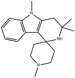 1,2,3,4-Tetrahydro-1',3,3,5-tetramethylspiro[γ-carboline-1,4'-piperidine] Structure