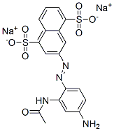 3-[[2-(乙酰氨基)-4-氨基苯]偶氮]-1,5-萘二磺酸双钠盐 结构式