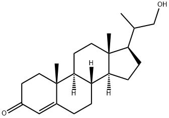 21-ヒドロキシ-20-メチルプレグナ-4-エン-3-オン 化学構造式