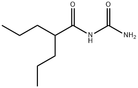 N-carbamoyl-2-propyl-pentanamide Structure