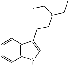 N,N-ジエチル-1H-インドール-3-エタンアミン 化学構造式