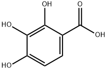 2,3,4-Trihydroxybenzoic acid Struktur
