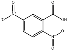 2-ニトロ-5-ニトロ安息香酸 化学構造式