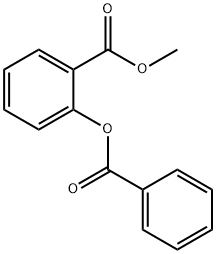 2-ベンゾイルオキシ安息香酸メチル 化学構造式