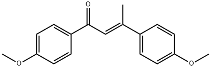 (2Z)-1,3-Bis(4-methoxyphenyl)-2-buten-1-one Structure