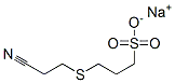 3-[(2-シアノエチル)チオ]-1-プロパンスルホン酸ナトリウム 化学構造式
