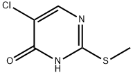 5-氯-2-(甲硫基)-4(3H)-嘧啶酮, 61044-94-8, 结构式