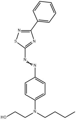 2-[butyl[4-[(3-phenyl-1,2,4-thiadiazol-5-yl)azo]phenyl]amino]ethanol 结构式