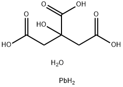 クエン酸鉛(Ⅱ)三水和物 化学構造式