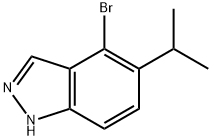 4-BROMO-5-ISOPROPYL-1H-INDAZOLE 结构式