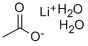 二水乙酸锂, 6108-17-4, 结构式