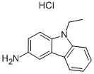 3-氨基-9-乙基咔唑盐酸盐, 6109-97-3, 结构式