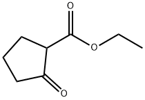 シクロペンタノン-2-カルボン酸エチル 化学構造式