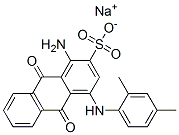 1-Amino-4-[(2,4-dimethylphenyl)amino]-9,10-dihydro-9,10-dioxo-2-anthracenesulfonic acid sodium salt Structure