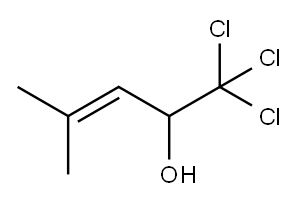 4-Methyl-1,1,1-trichloropent-3-en-2-ol Structure