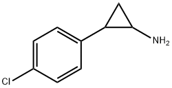 2-(4-クロロフェニル)シクロプロピルアミン 化学構造式