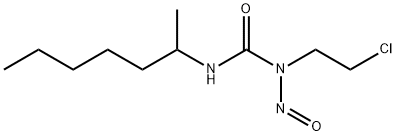 1-(2-Chloroethyl)-3-(1-methylhexyl)-1-nitrosourea Struktur