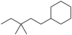 Cyclohexane, (3,3-dimethylpentyl)- Structure