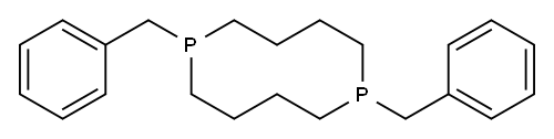 1,6-ジベンジル-1,6-ジホスフェカン 化学構造式