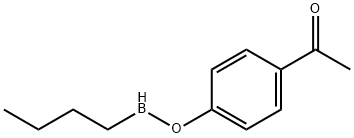 Diethyl(4-acetylphenyloxy)borane Structure