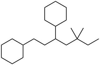 1,1'-[1-(2,2-Dimethylbutyl)-1,3-propanediyl]biscyclohexane Struktur