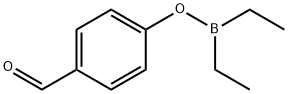 ジエチル(4-ホルミルフェニルオキシ)ボラン 化学構造式