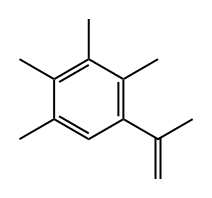 1-(1-Methylethenyl)-2,3,4,5-tetramethylbenzene Struktur