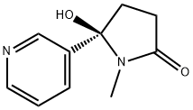5-hydroxy-1-methyl-5-pyridin-3-yl-pyrrolidin-2-one Structure