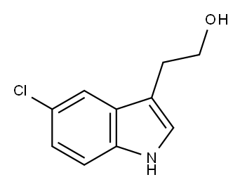 5-氯吲哚-8-乙醇 结构式