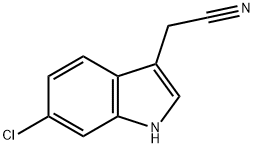 6-氯吲哚-3-乙腈, 61220-58-4, 结构式