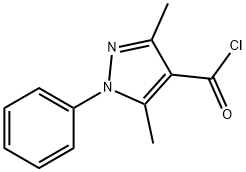 3,5-DIMETHYL-1-PHENYL-1H-PYRAZOLE-4-CARBONYL CHLORIDE 结构式