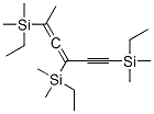 2,4,6-トリス(エチルジメチルシリル)-2,3-ヘキサジエン-5-イン 化学構造式
