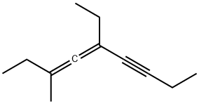 5-エチル-3-メチル-3,4-ノナジエン-6-イン 化学構造式