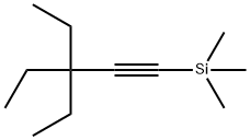 3,3-ジエチル-1-トリメチルシリル-1-ペンチン 化学構造式