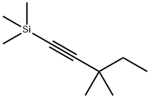 3,3-Dimethyl-1-trimethylsilyl-1-pentyne Structure