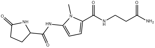 N-(2-Carbamoylethyl)-1-methyl-5-[[(5-oxo-2-pyrrolidinyl)carbonyl]amino]-1H-pyrrole-2-carboxamide Structure