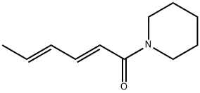 1-[(2E,4E)-1-Oxo-2,4-hexadienyl]piperidine Struktur
