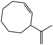 3-(1-Methylethenyl)cyclooctene Structure